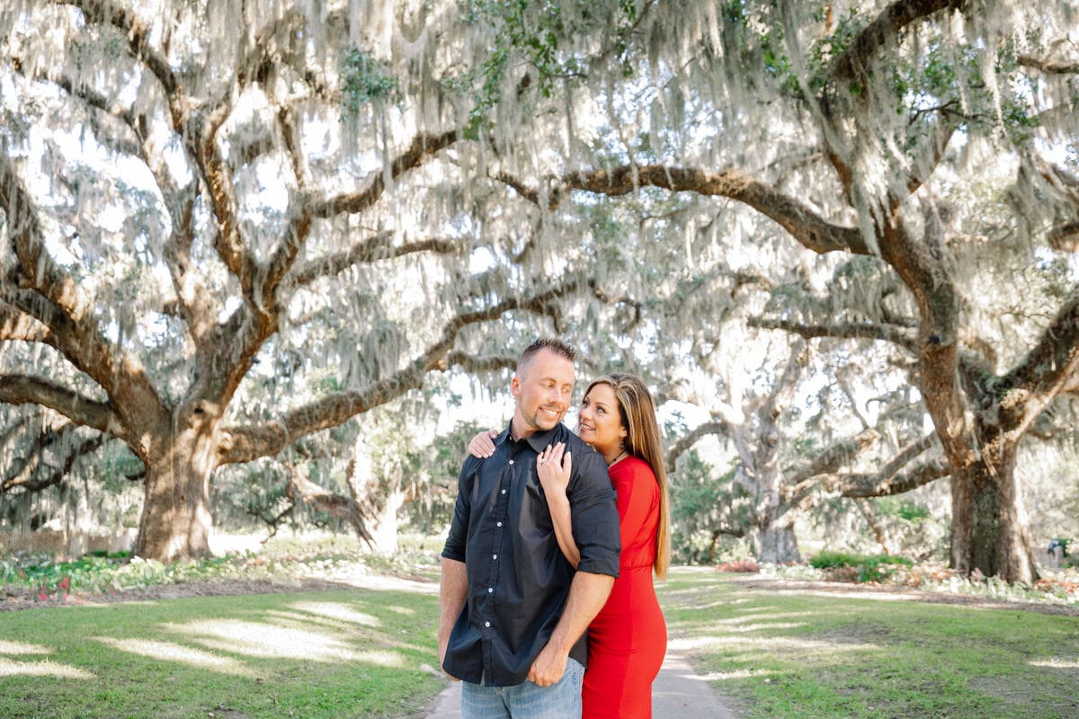 elegant engagement session brookgreen gardens stacey dustin