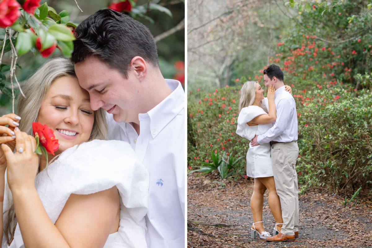 enchanting engagement session cypress gardens bailey ryan