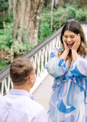 beautiful summer proposal charleston