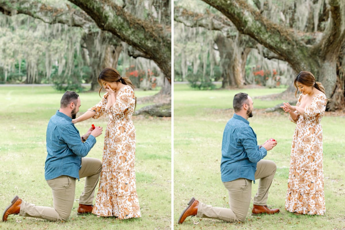 serene proposal long white bridge