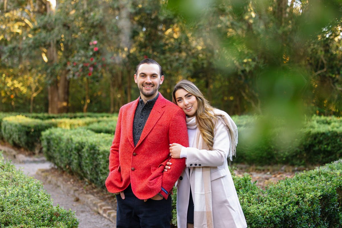 winter holiday proposal photoshoot