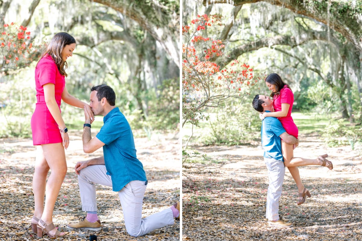 magnolia plantation proposal under oaks