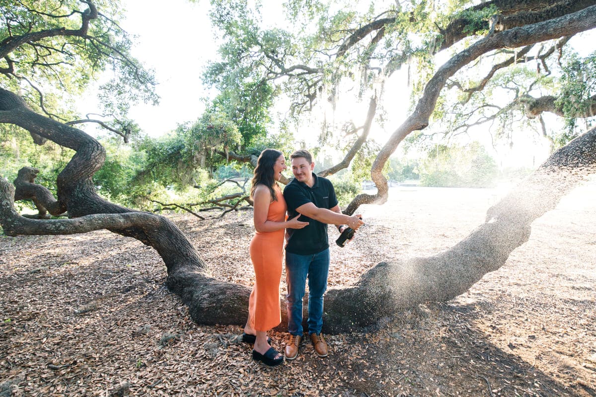 old oak proposal celebration