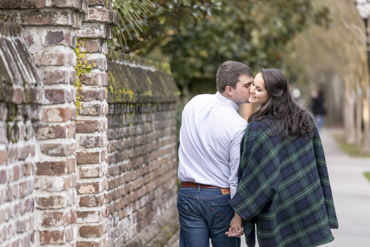 romantic proposal at white point garden