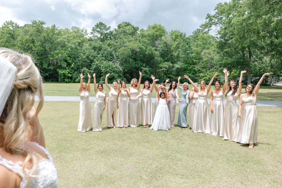 bride groom holding hands rain curtain charleston