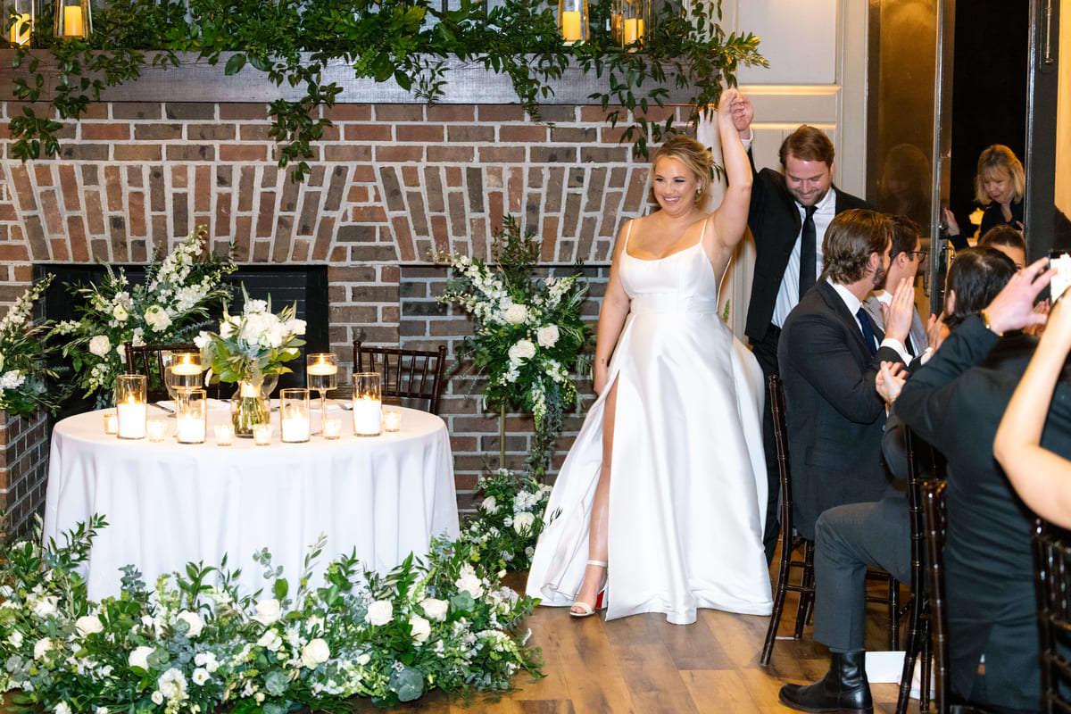 candlelit tables charleston wedding reception