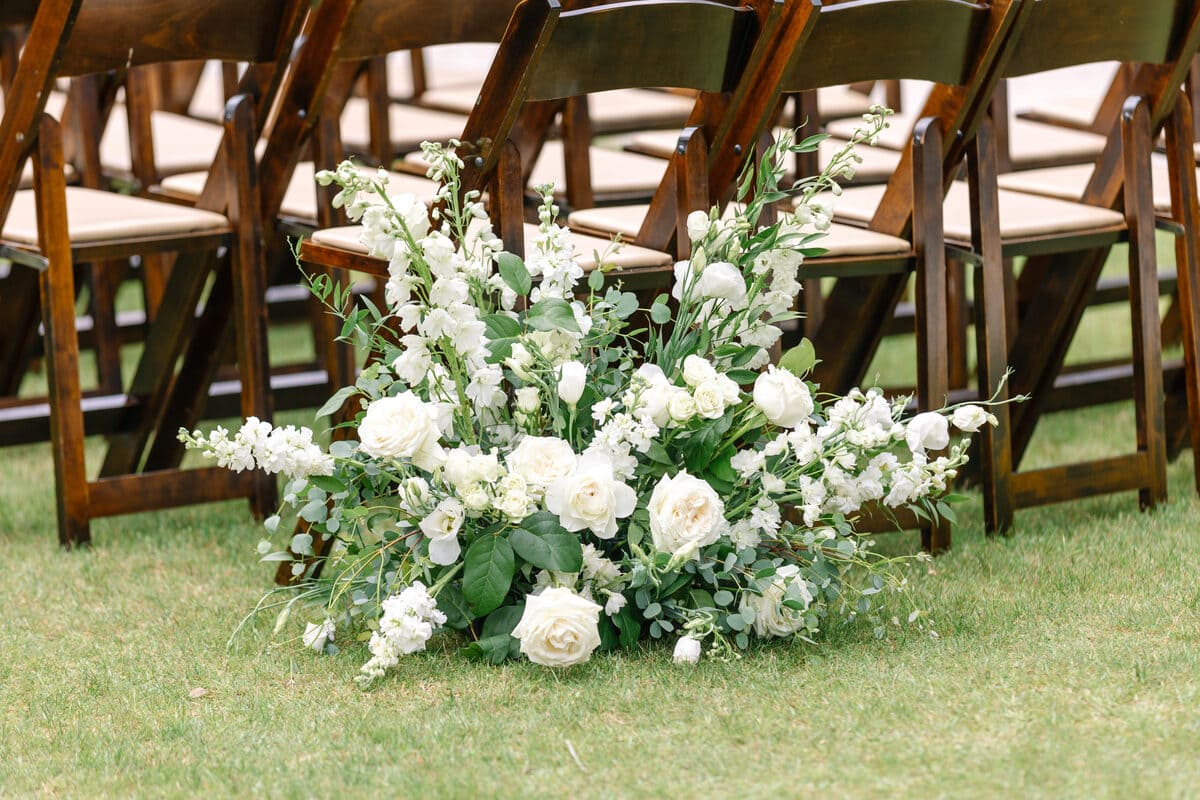 ceremony decor details hart meadows ranch