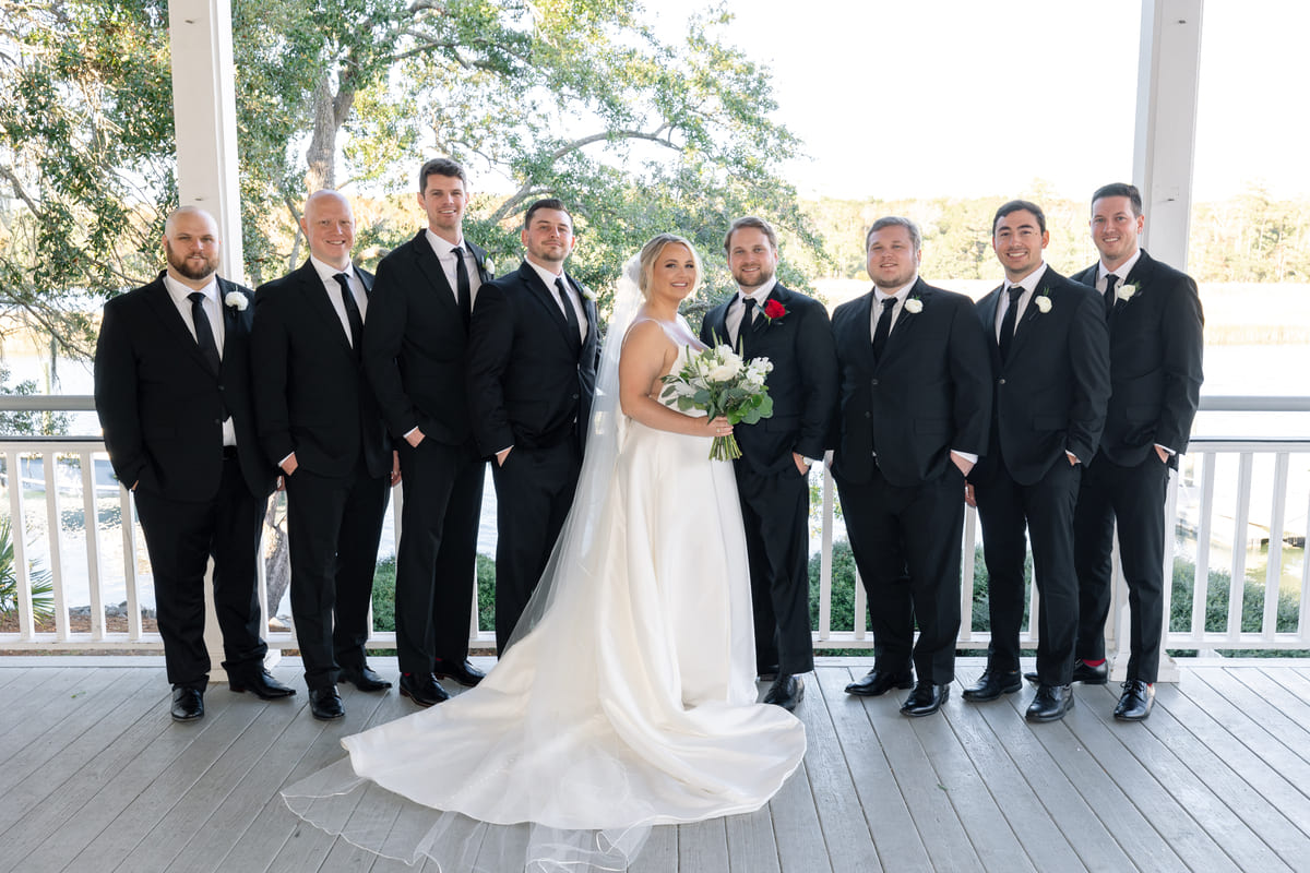 couple with trolley charleston wedding photographer