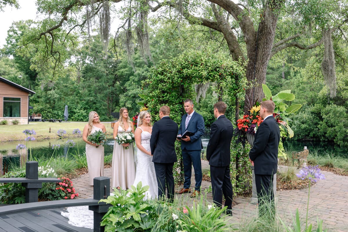 exchanging vows charleston wedding hart meadows