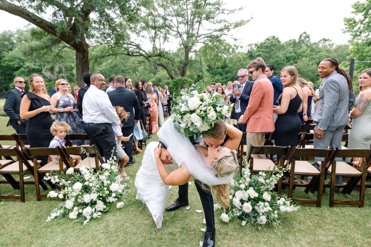 first kiss ceremony hart meadows ranch