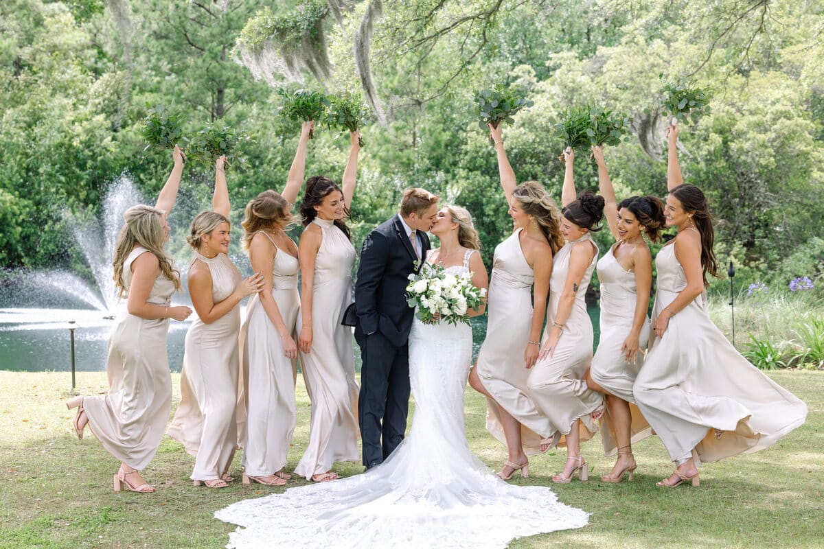 fun bridal party hart meadows ranch