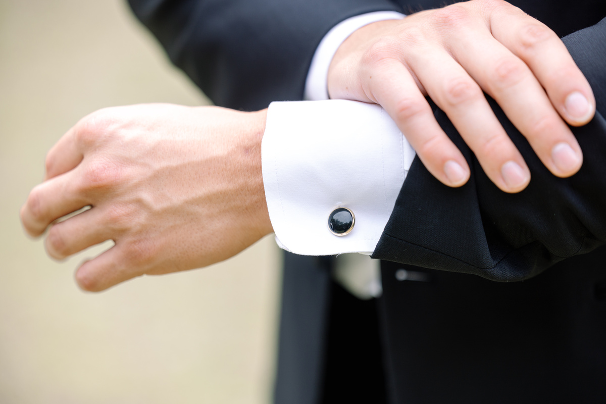 groom cufflinks detail charleston wedding