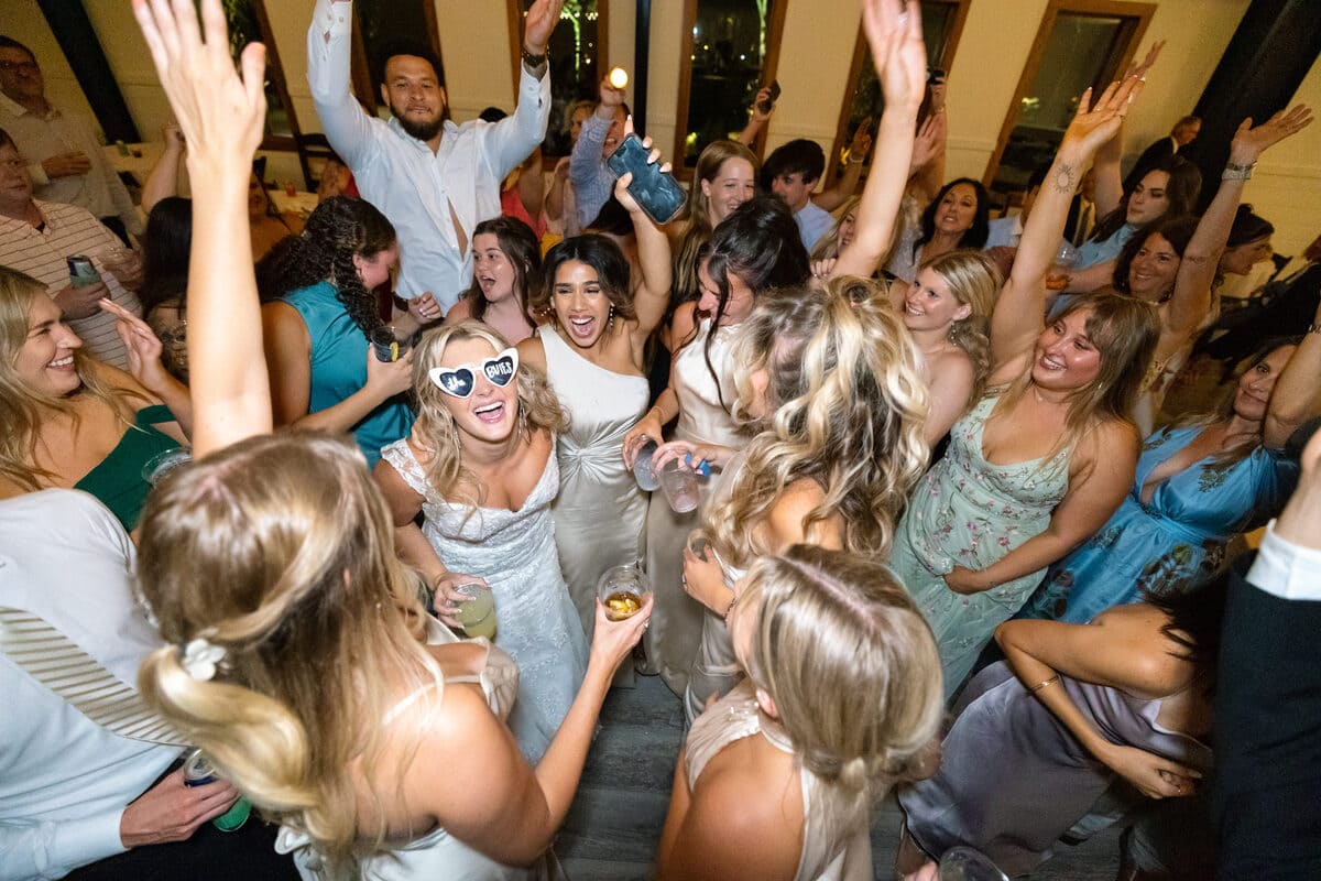 packed dance floor charleston wedding hart meadows