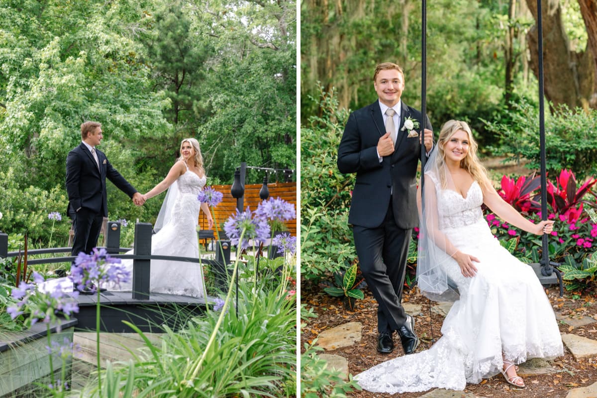 romantic couple swing hart meadows ranch