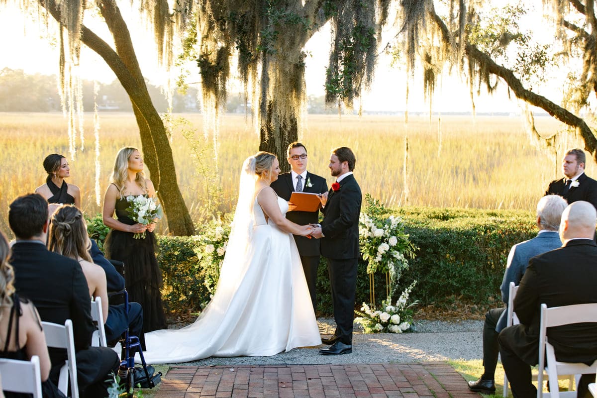 wedding vows charleston wedding creek club