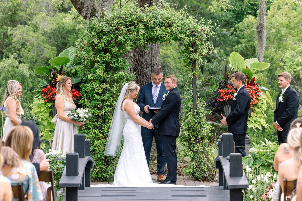 wide shot ceremony hart meadows charleston