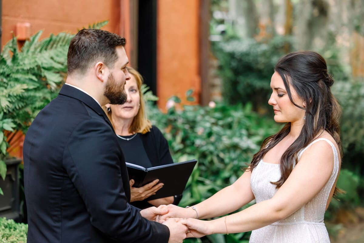 charleston historic alley wedding