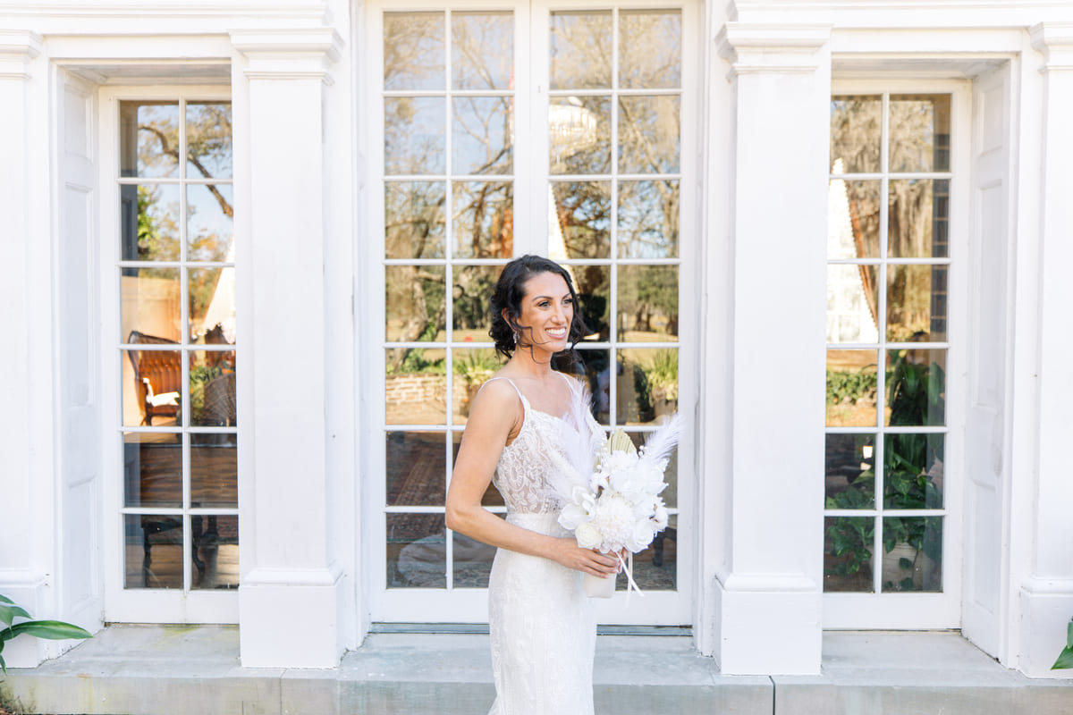 golden hour wedding photos boone hall charleston photographer