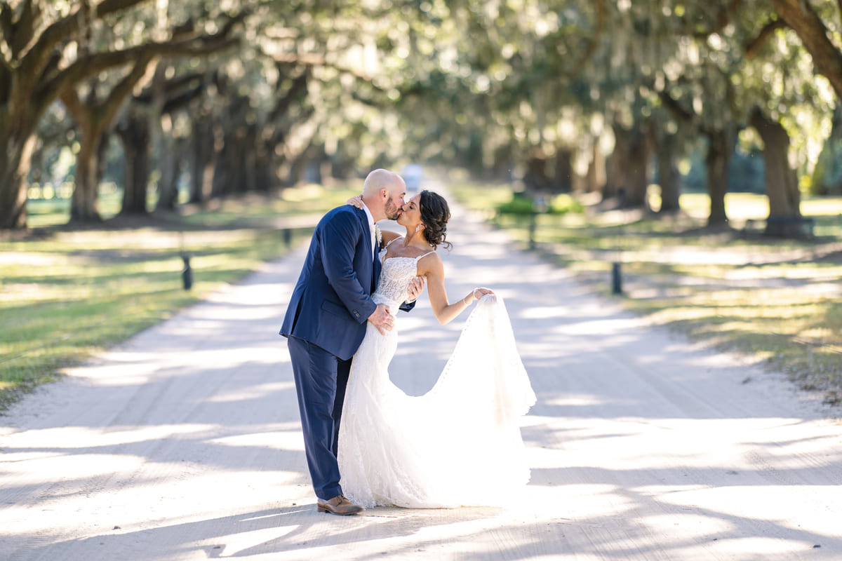 groom smiling wedding boone hall charleston photographer