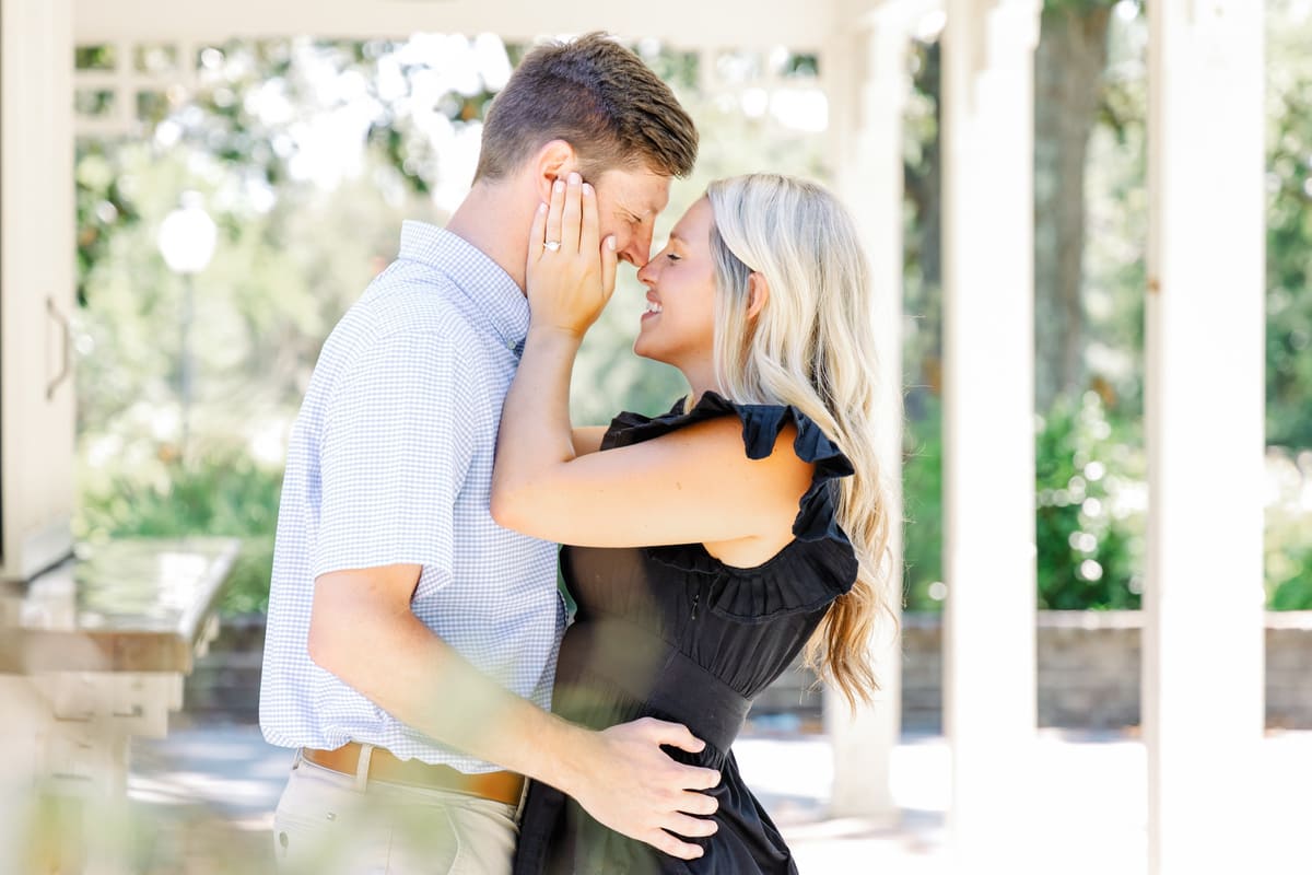 hampton park romantic proposal charleston