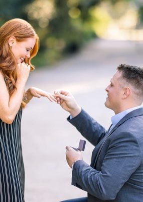 hampton park sunset engagement photos