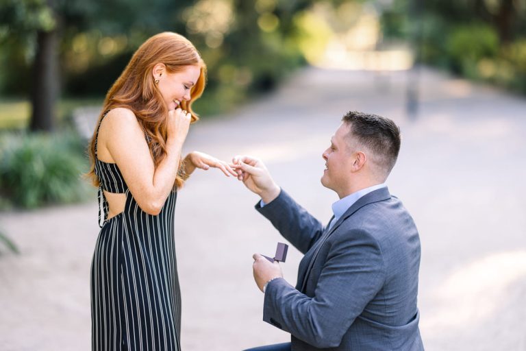 A Stunning Golden Hour Proposal at Hampton Park: Austin & Rachel’s Special Moment