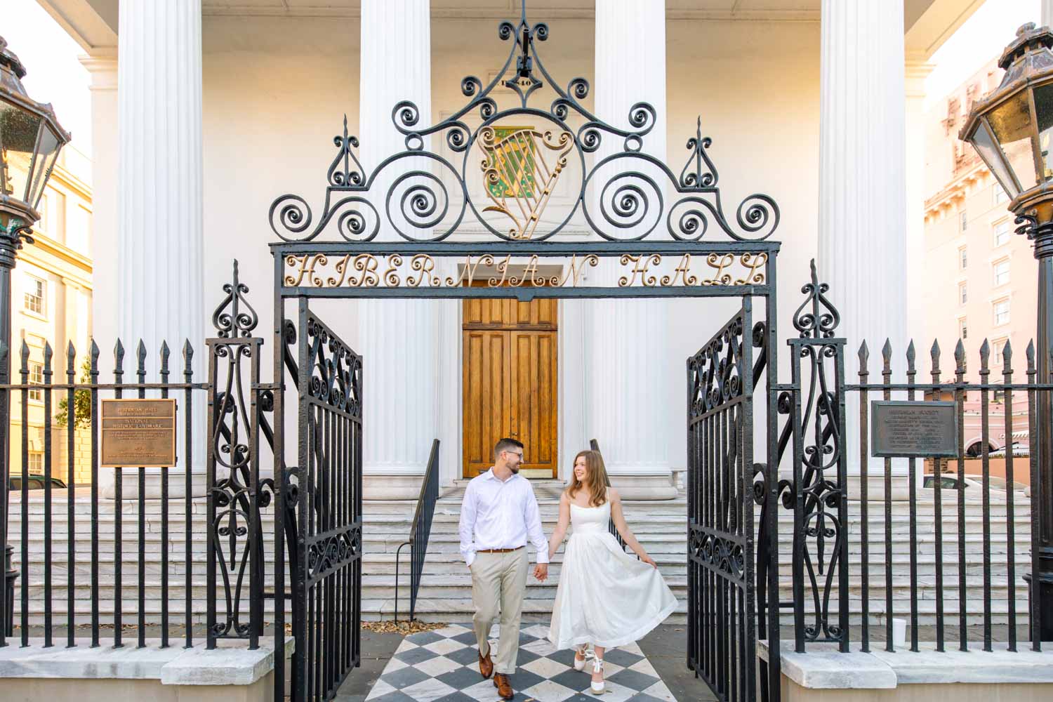 charleston photo session Hibernian Hall