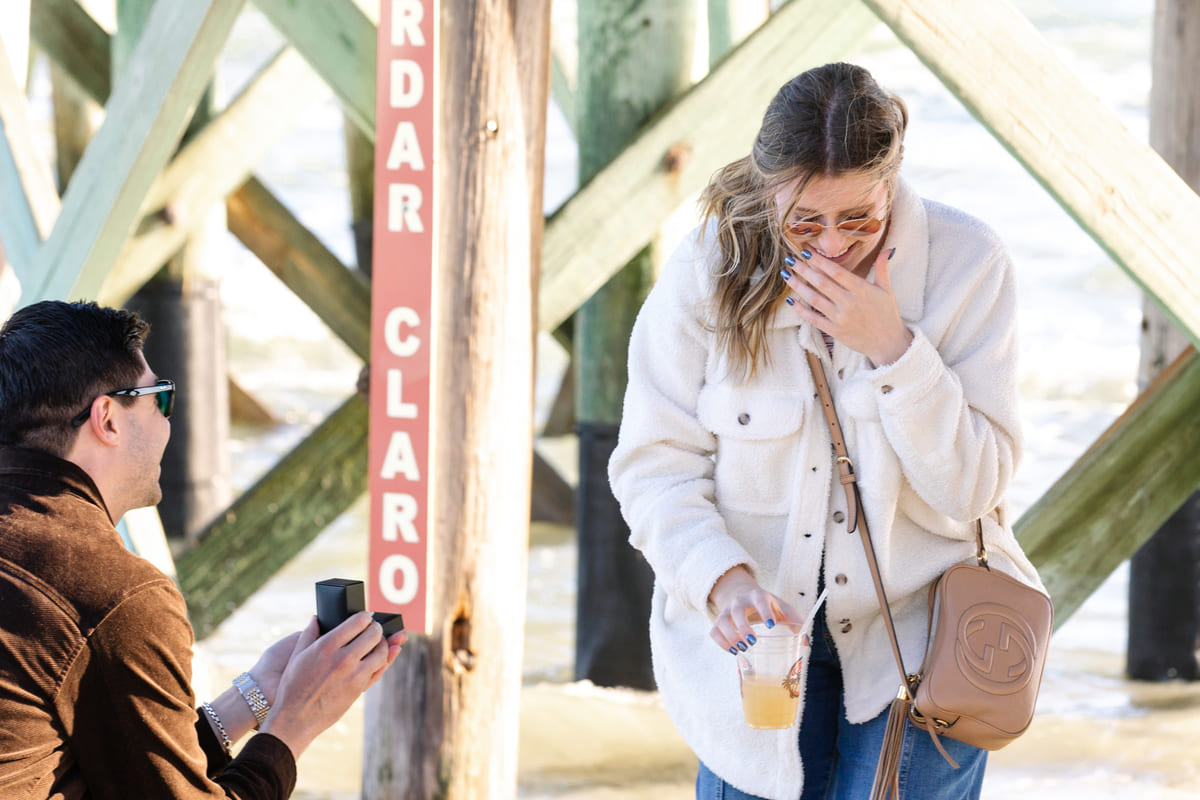 secret proposal at charleston beach