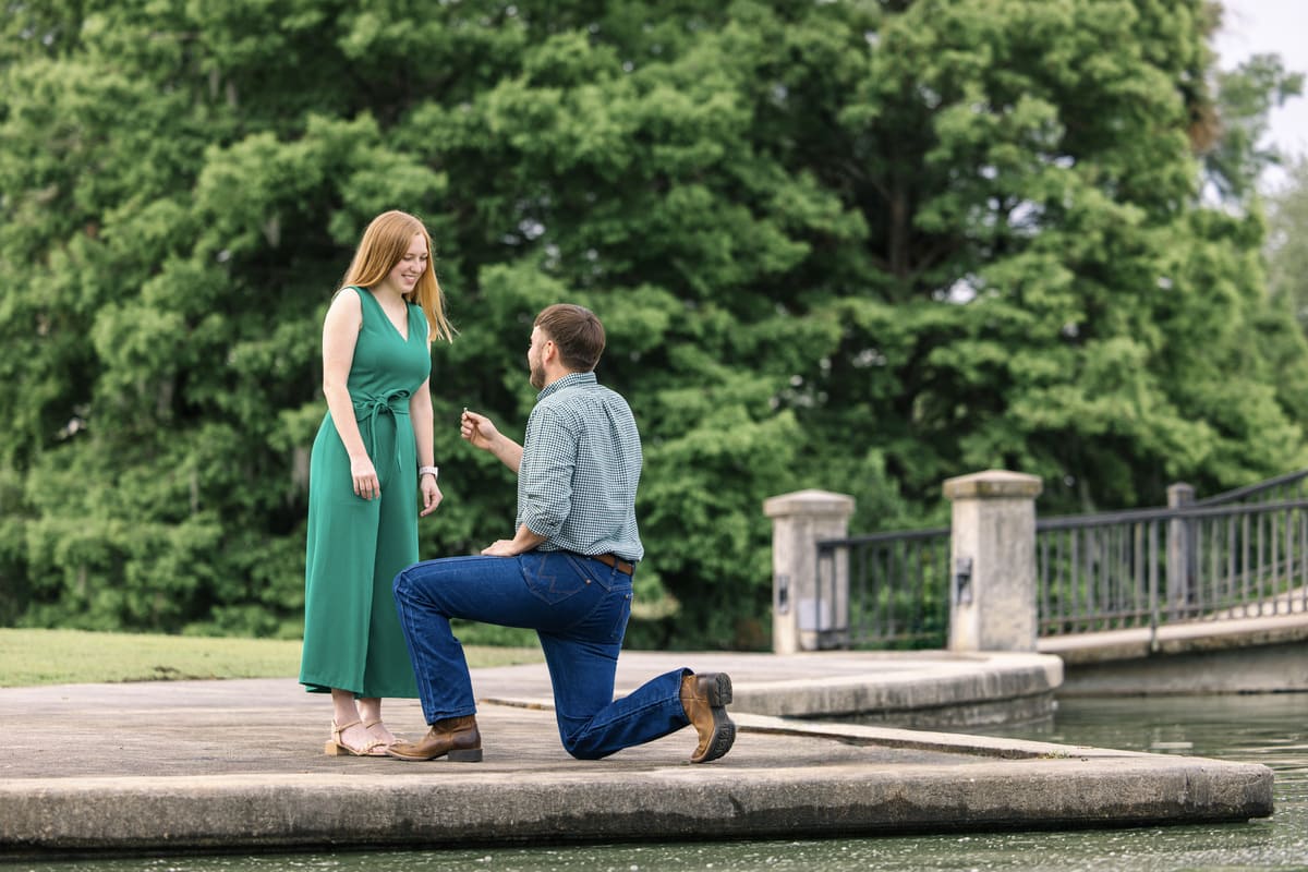 surprise proposal at hampton park charleston