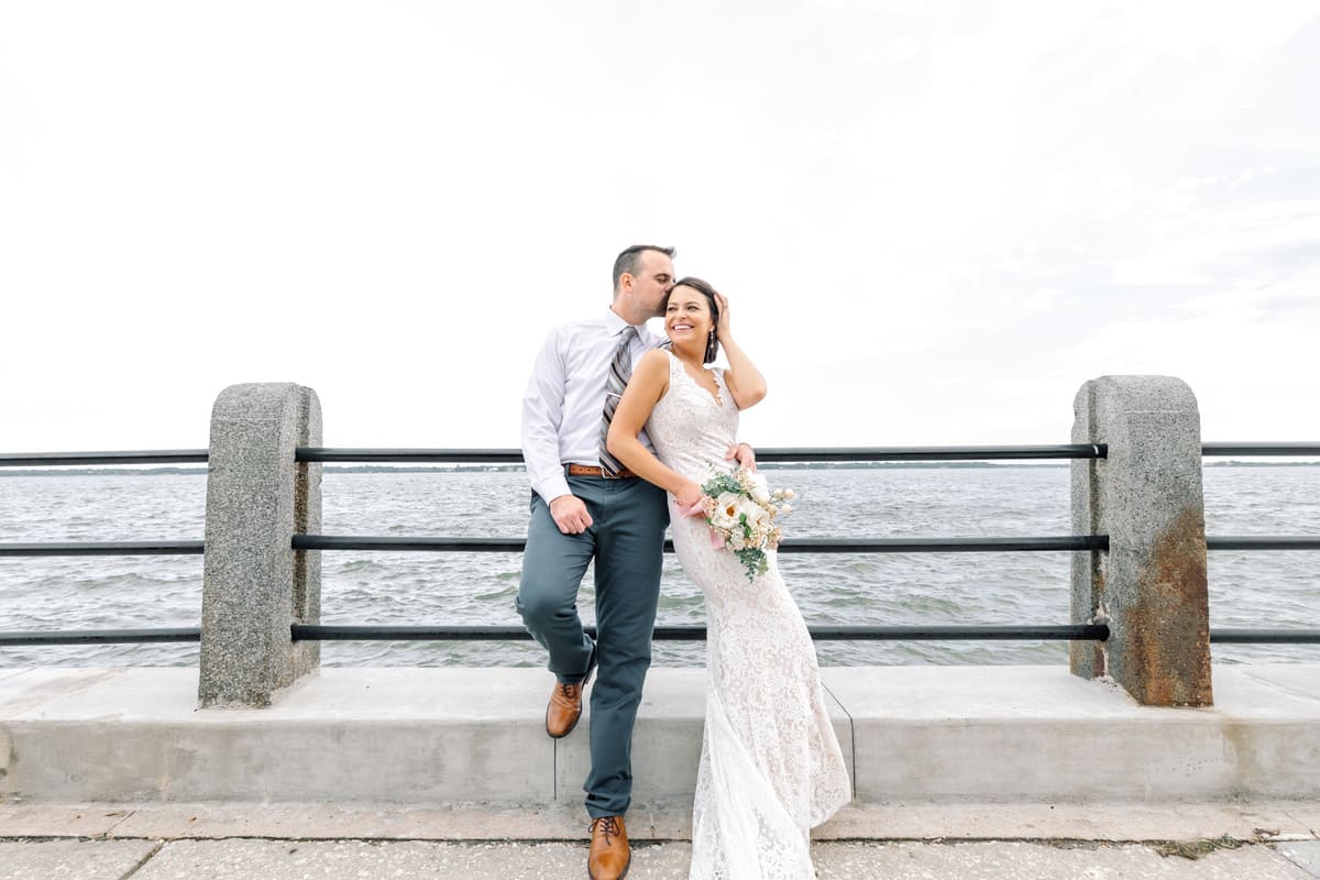 white point garden romantic couple photo