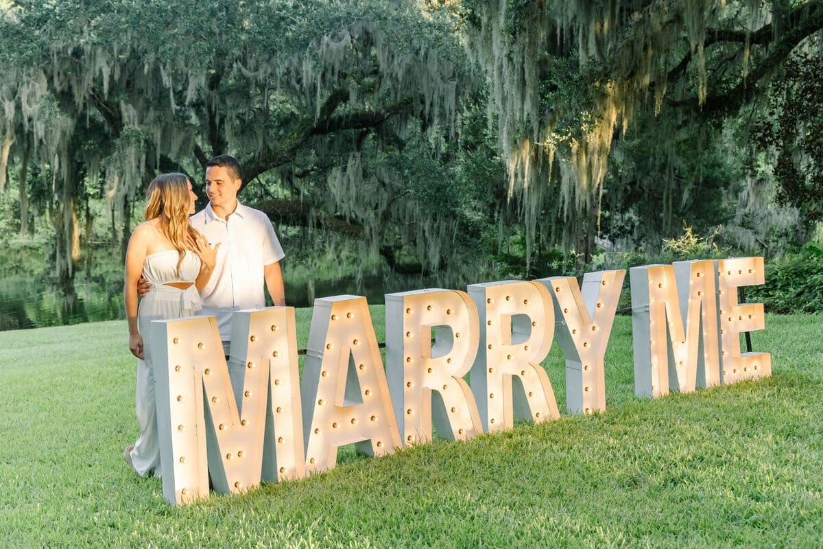 charleston secret proposal marquee letters