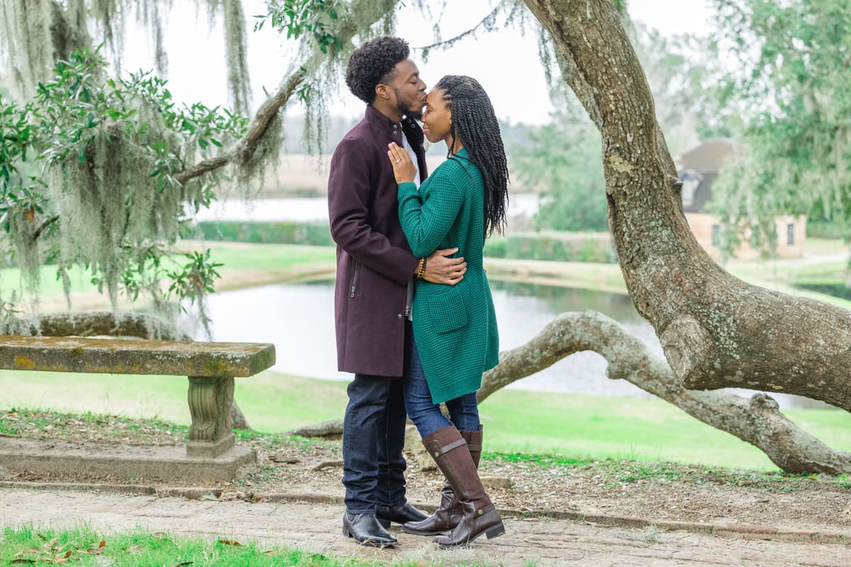 charleston secret proposal near the bench