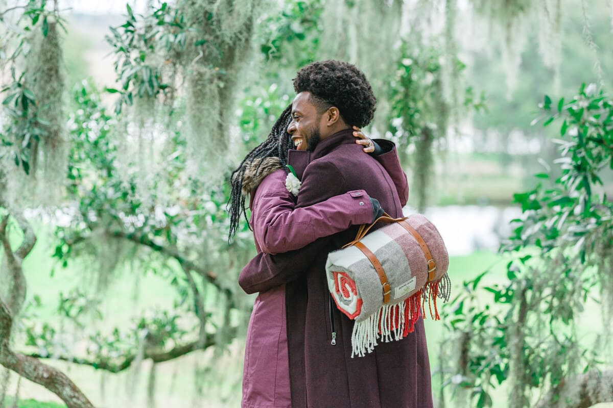 engaged couple charleston proposal photography