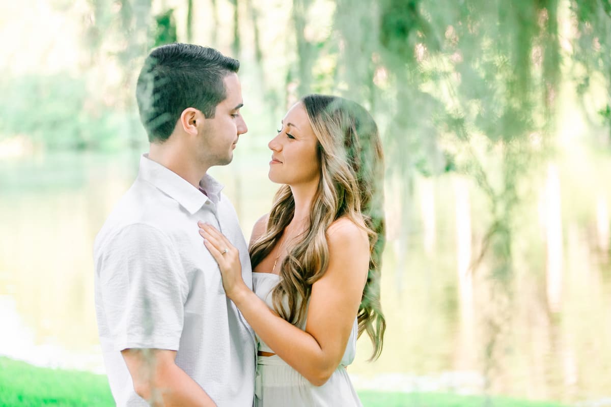 middleton place sunset proposal photos