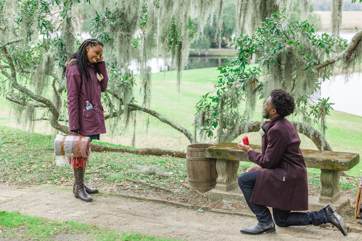 surprised danielle middleton place proposal