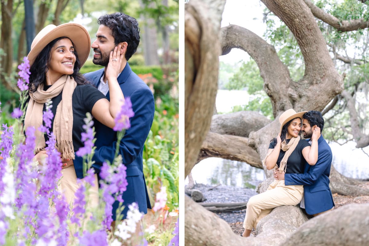 charleston proposal photography spring in full bloom