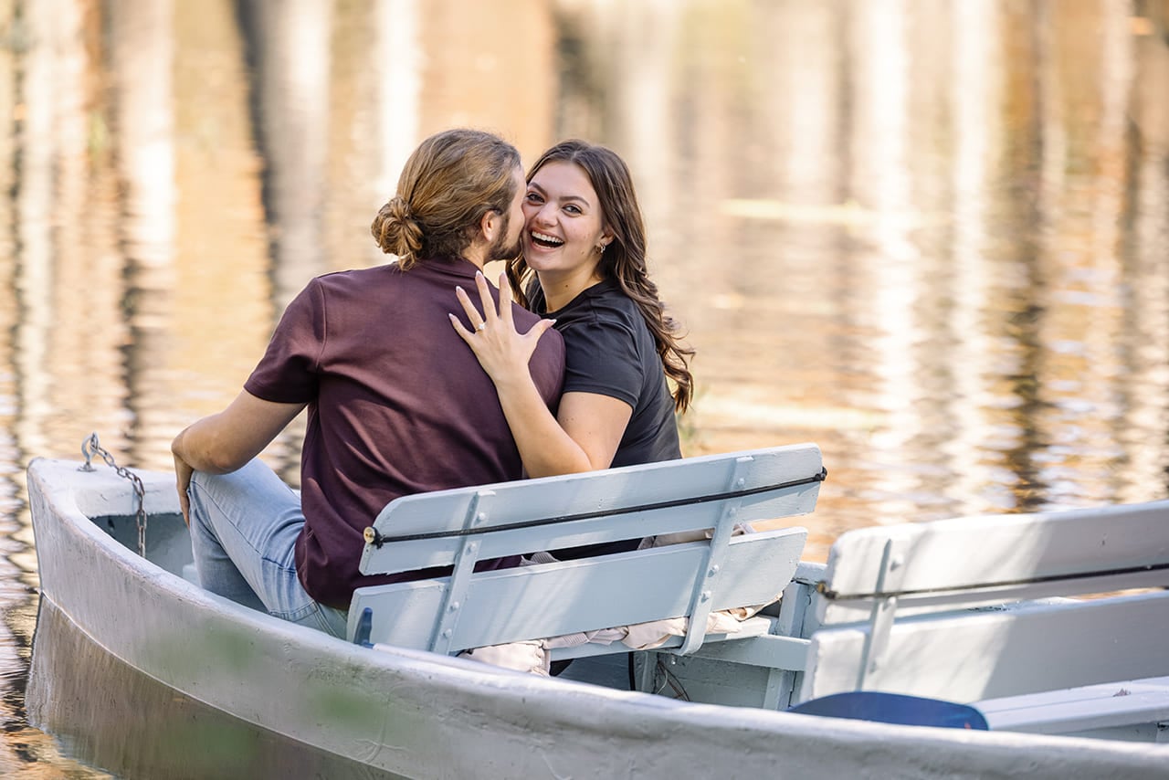 cypress gardens proposal photographer afternoon boat ride