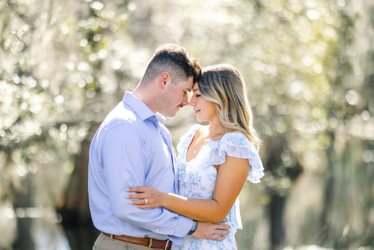 cypress gardens proposal photographer golden light