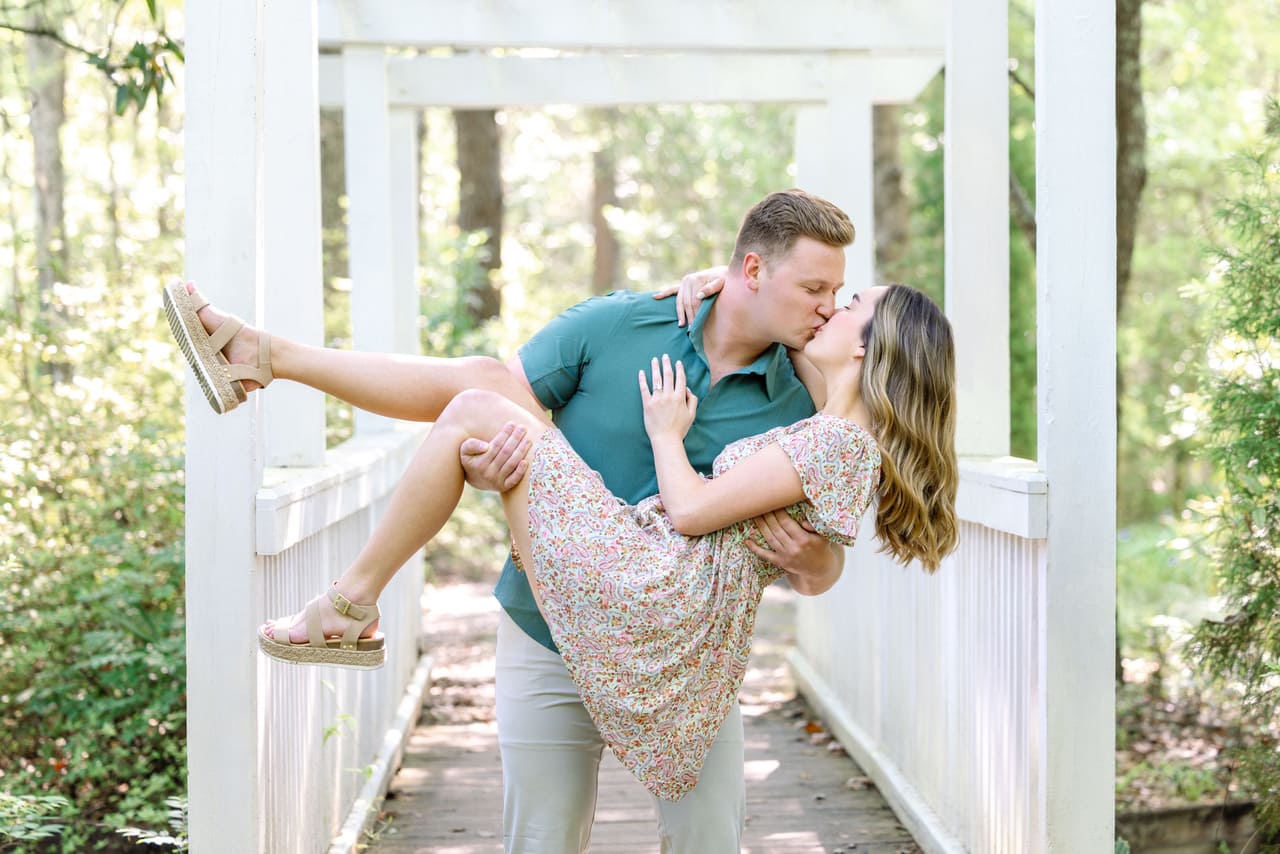 cypress gardens proposal photographer white arch