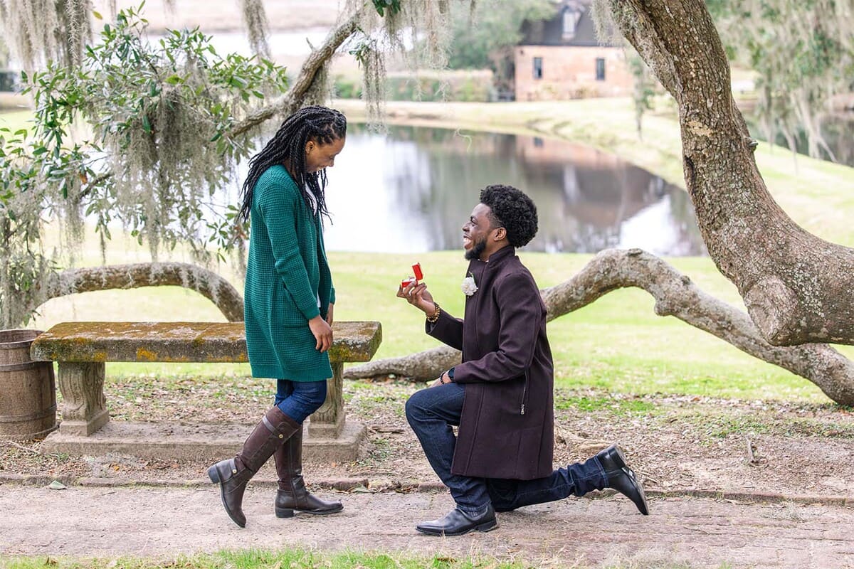 middleton place proposal guide by the chapel