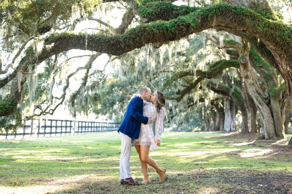 A Romantic December Proposal at Boone Hall Plantation
