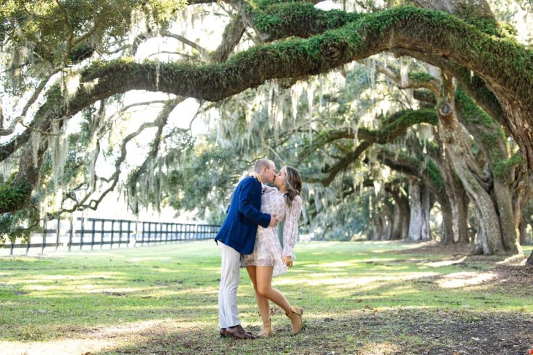 A Romantic December Proposal at Boone Hall Plantation