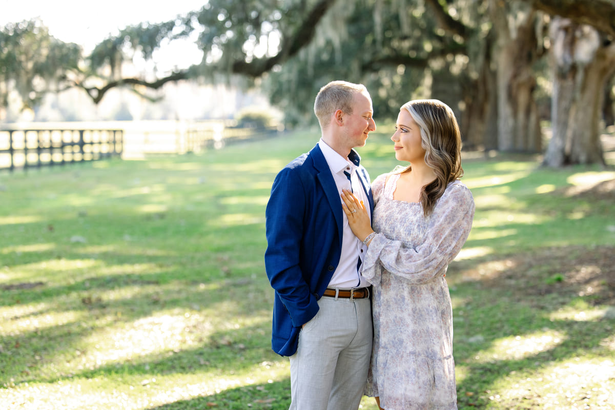 proposal at boone hall plantation centuries-old oak trees