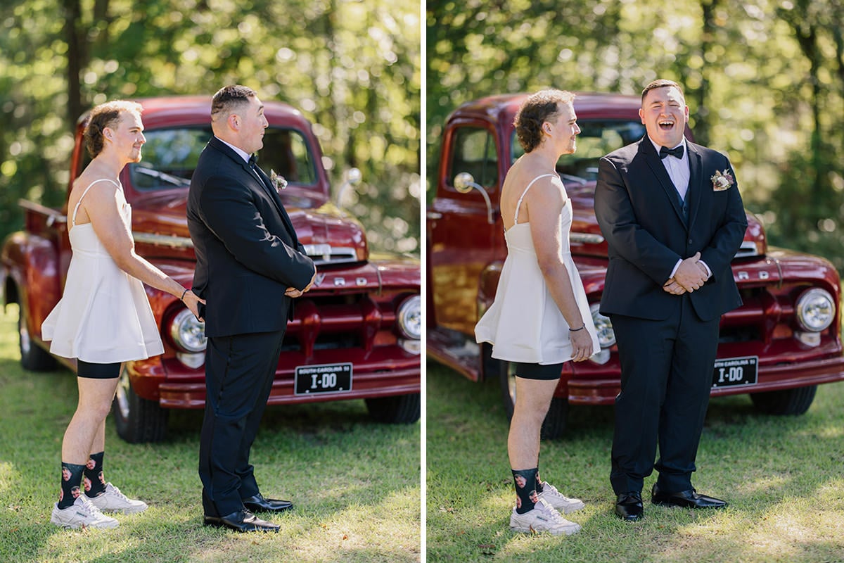 Charleston wedding photographer example of groom pictures