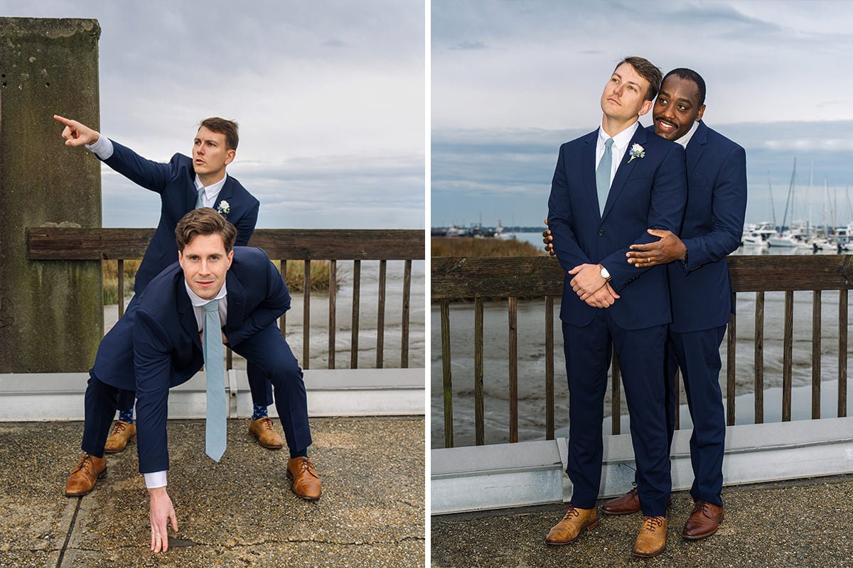 Charleston wedding photographer example of groom pictures