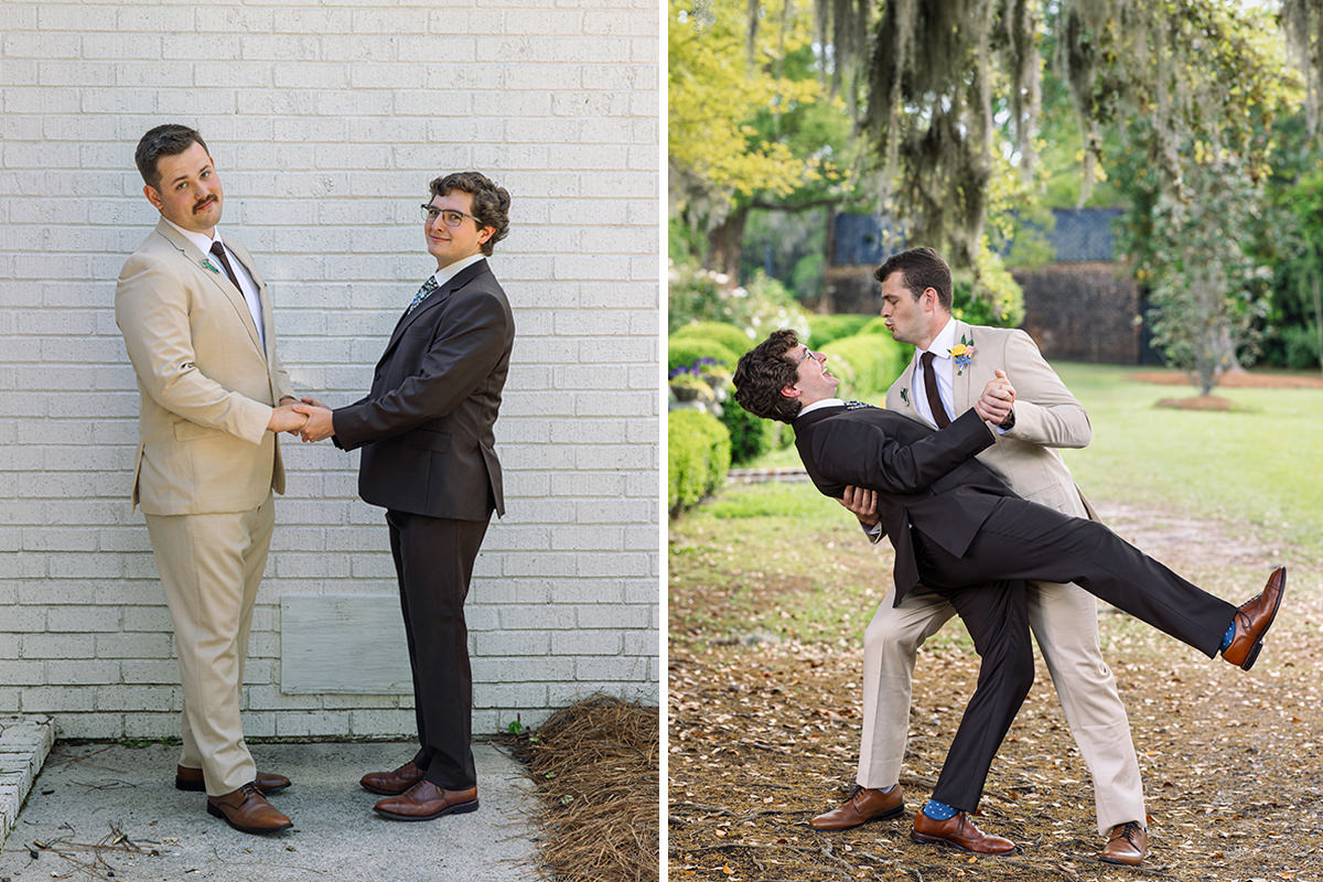 Charleston wedding photographer example of groom pictures