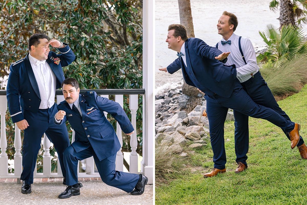 Charleston wedding photographer example of groom pictures