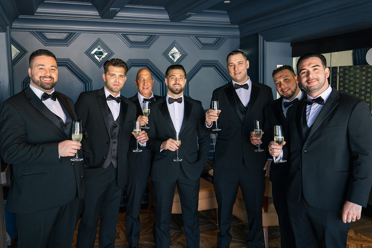 Charleston wedding photographer groom's party groom's attendants examples