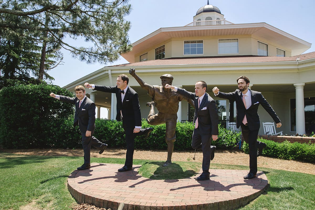 Charleston wedding photographer groom's party groom's attendants examples