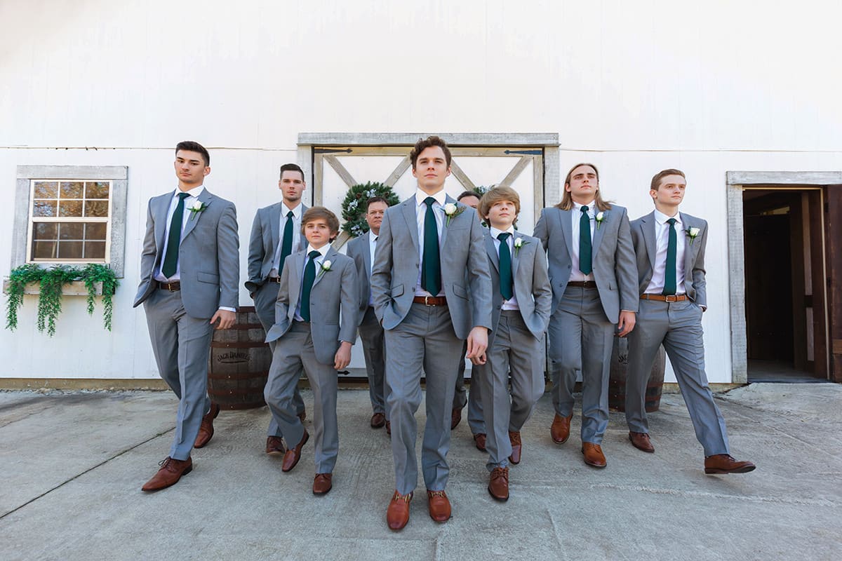 Charleston wedding photographer groom's party groom's attendants examples